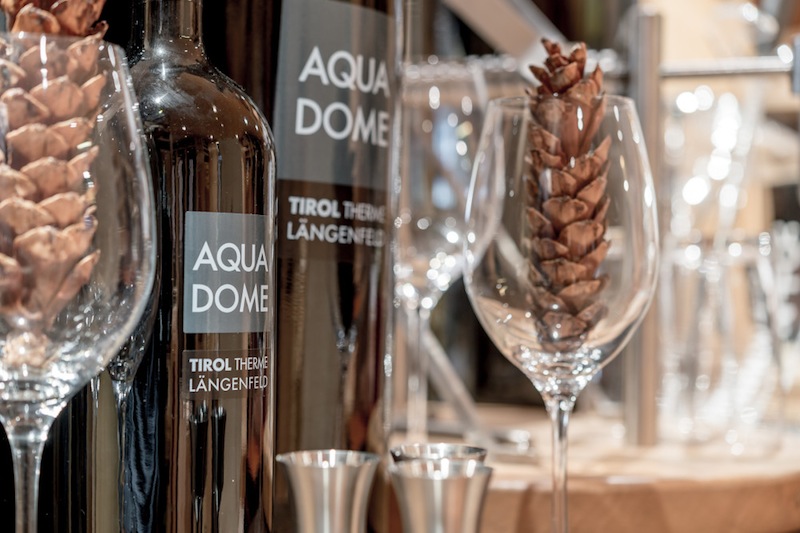 Das Hotel hält u.a. eine vorzügliche Auswahl an Weinen aus Österreich bereit / © Aqua Dome