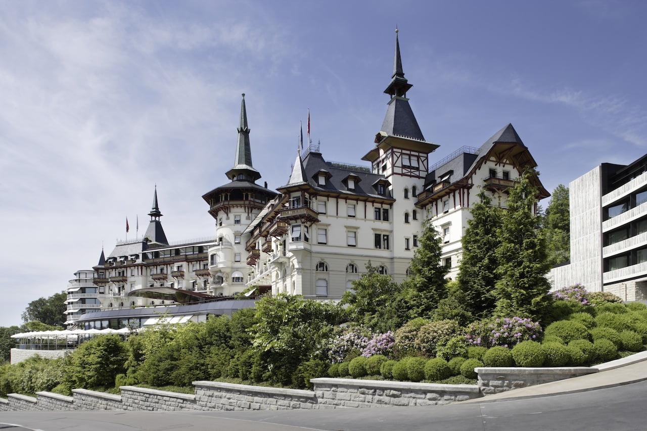 Das Luxushotel "The Dolder Grand "thront über Zürich