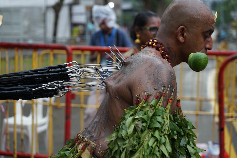 Das Thaipusam Festival in Singapore. Nichts für schwache Gemüter