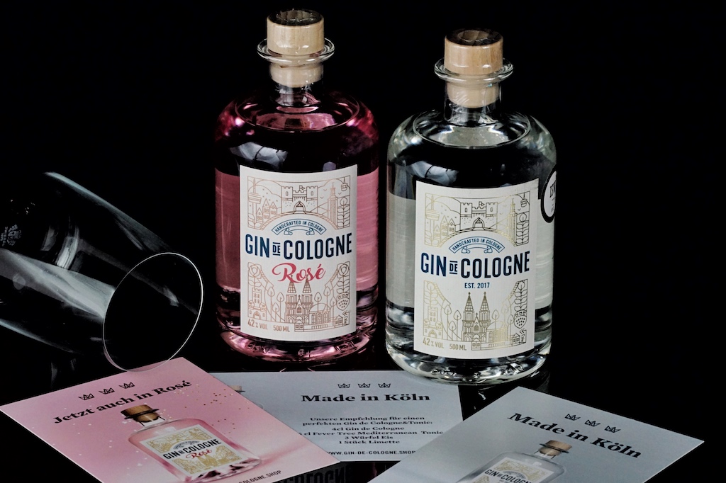 42 vol/% "Everybodys Darling": „Gin de Cologne“ und „Gin de Cologne Rosé“ - made in Cologne