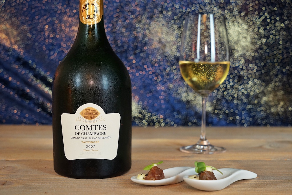 Champagne Taittinger Comtes de Champagne ist als reinsortiger Chardonnay Jahrgangschampagner ein wahrhaft luxuriöser Vertreter