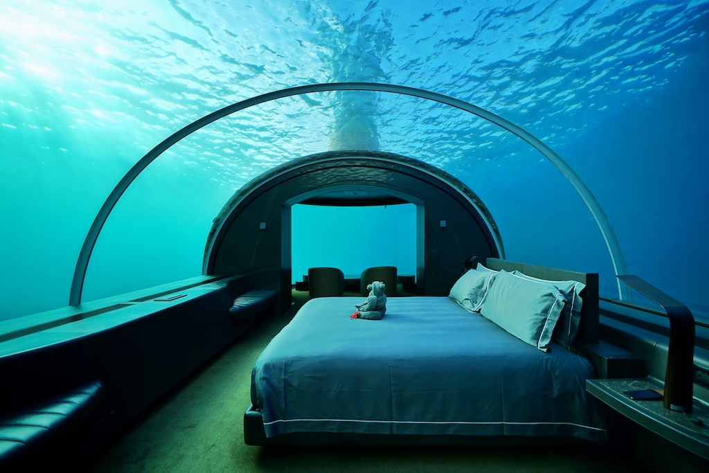 Wie wäre es mit einem Unterwasserschlafzimmer....