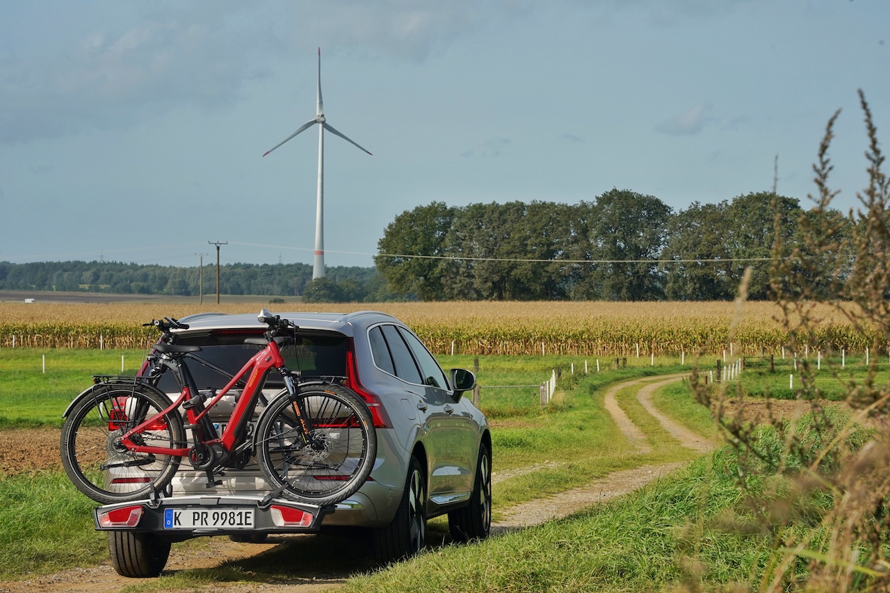 ... und mit den Volvo XC60 und den HoheAcht Bikes ins Münsterland