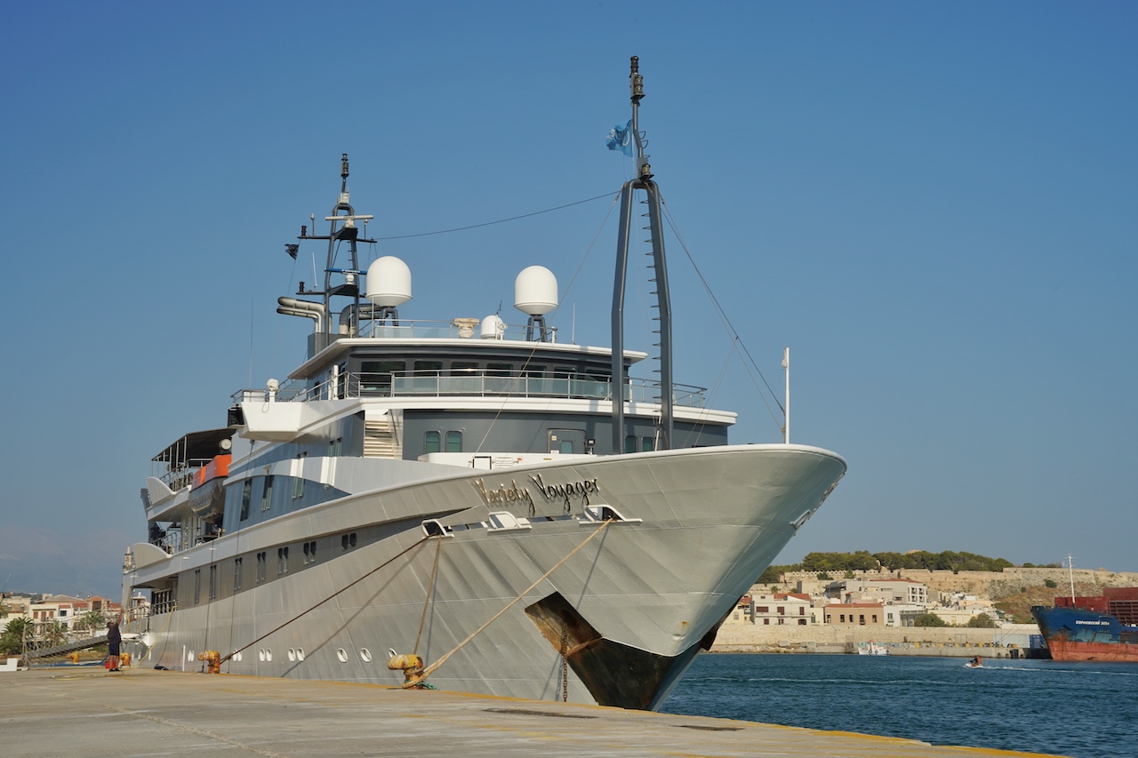 Die Mega Yacht Variety Voyager hat Kreta erreicht, jetzt gehts los... das Umland muss erkundet werden
