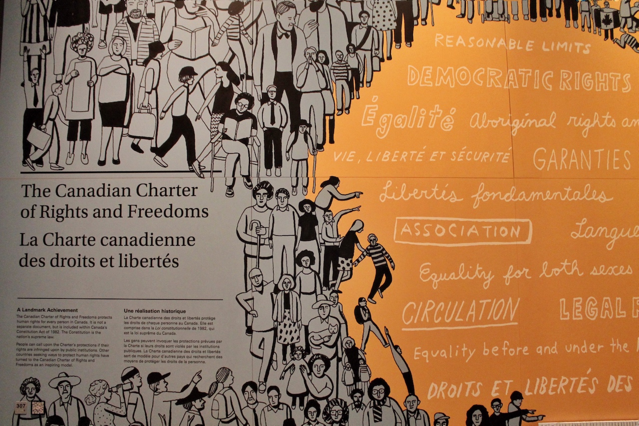 Die Kanadische Charta der Rechte und Freiheiten schützt seit 1982 die Bürgerrechte